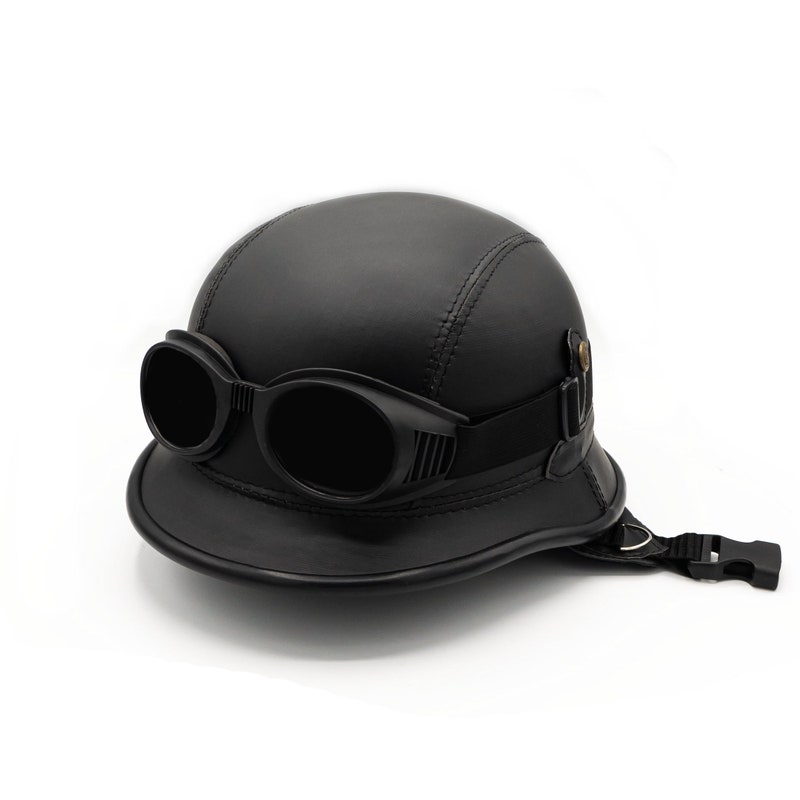 Classic Silver Motorcycle Half Face Helmet main image 0