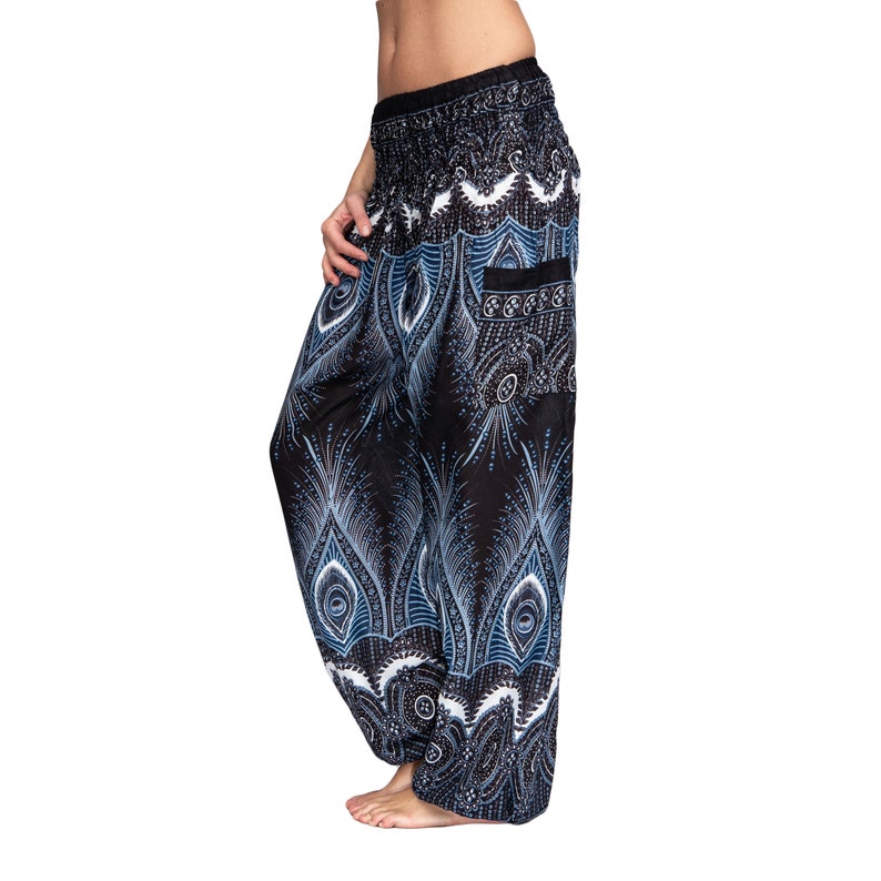 Harem pants, pump pants, Aladdin pants, harem pants, baggy Goa balloon yoga pants for women image 5