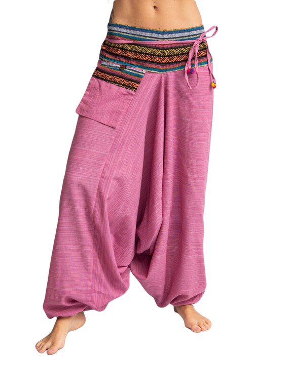 A Palloncino BOTCAM Pantaloni Harem Da Donna, Con Décolleté - Foto 2