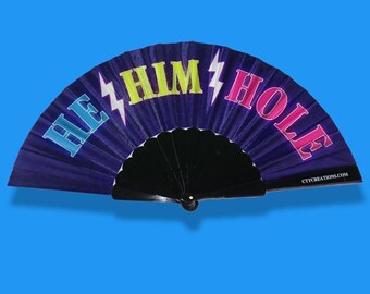 Mini Hand Fan - HE - HIM - HOLE