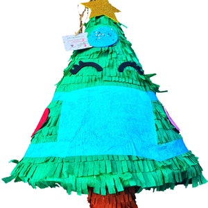 3D Christmas Tree Pinata With Mask- Safe Christams Celebration