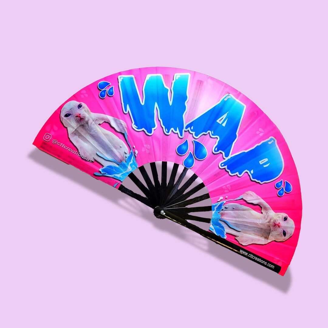 Appa Rave Fan Rave Hand Fan WAP Foldable Fan Sturdy Material Perfect - Etsy