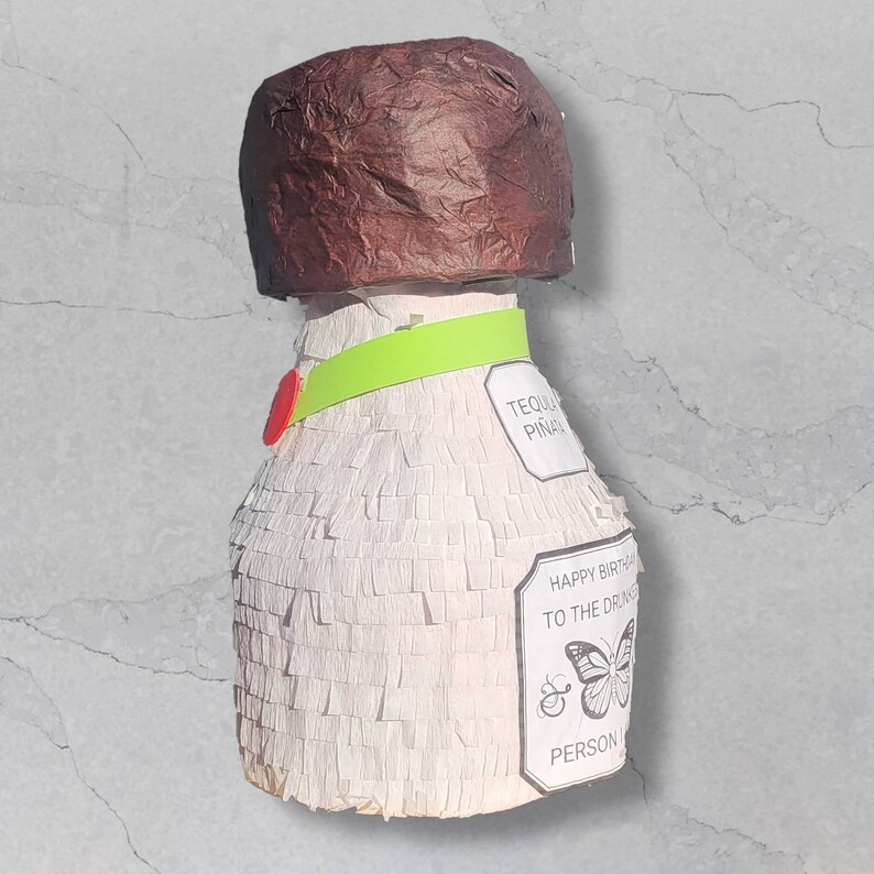 Tequila Bottle Shaped 3D Pinata Sturdy Tequila Pinataholds Etsy