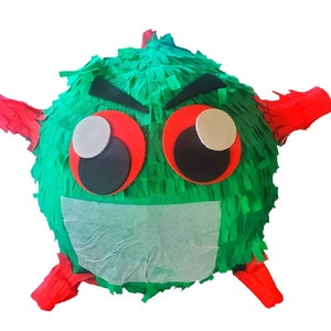 Mini virus with mask pinata image 1