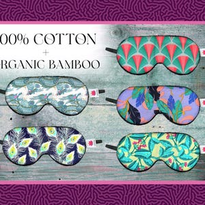 Eco-Friendly Cotton Sleep Mask – Organic Night Eye Cover for Travel, Relaxation Better Sleep relief, Soft sleep mask