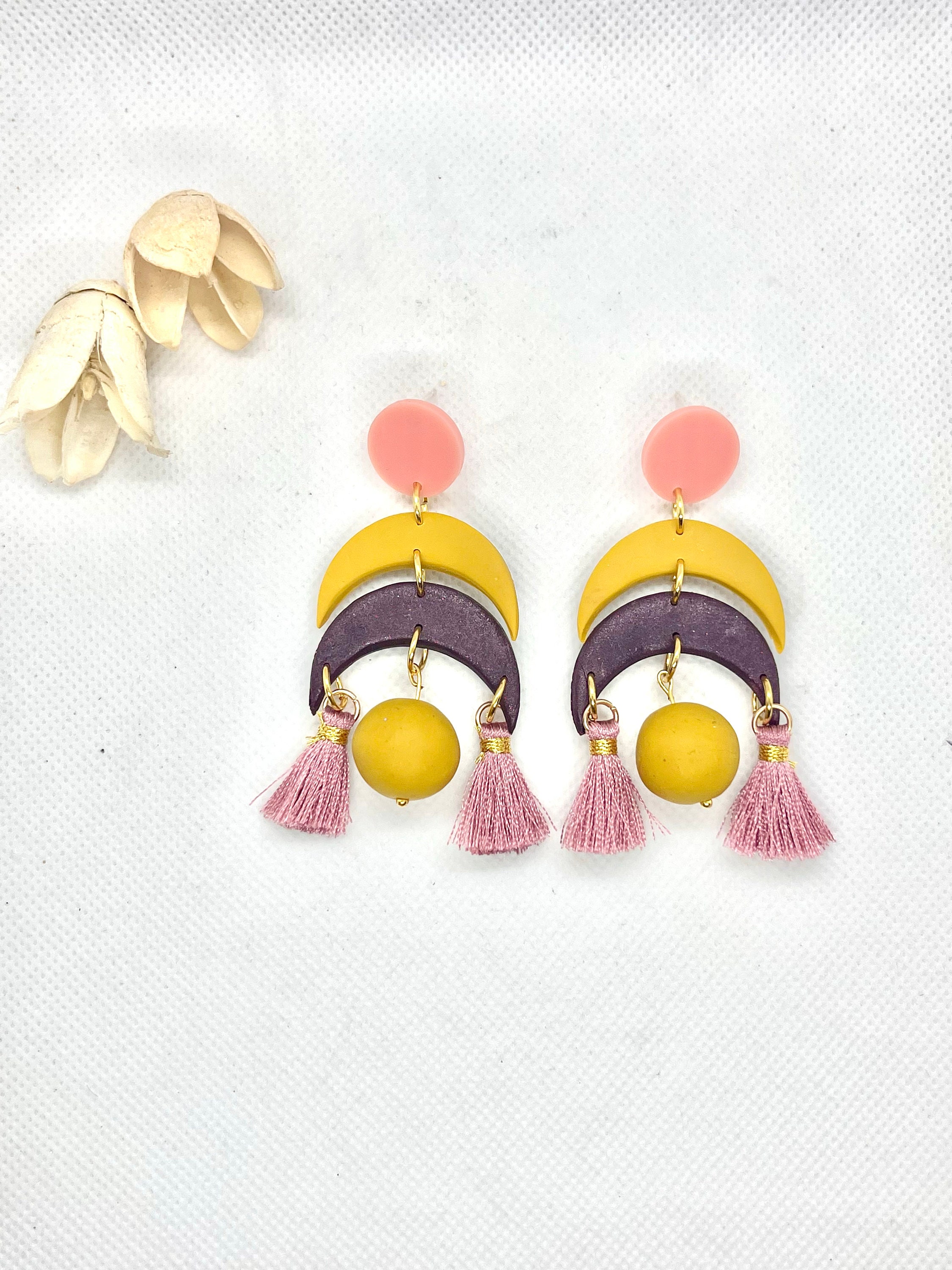Tassel earrings shop zara