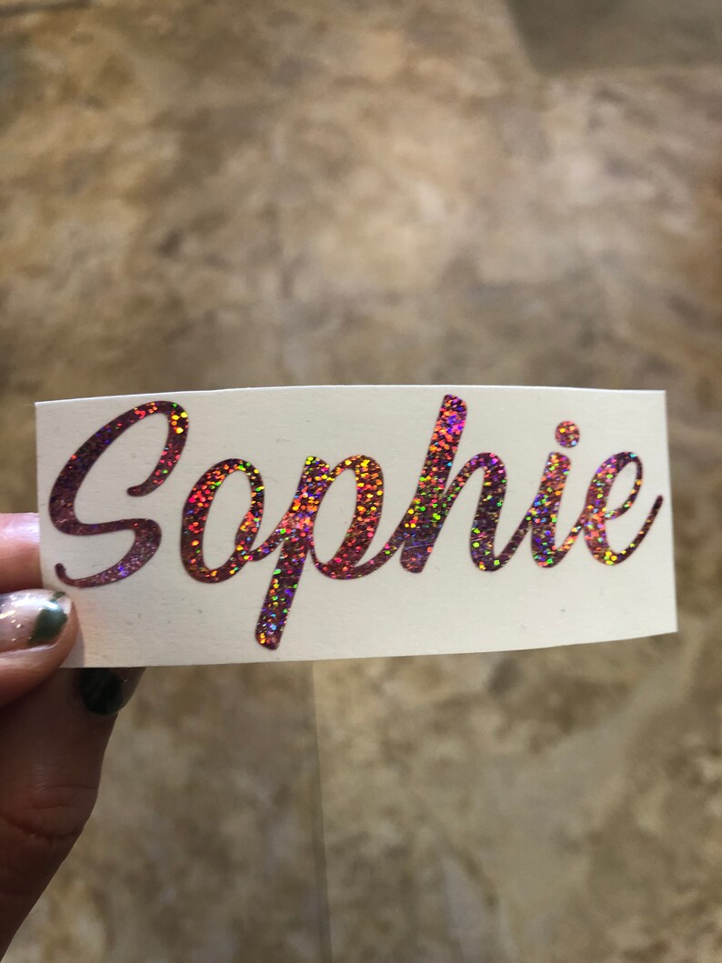 Vinyl Name Stickers for Water Bottles Calligraphy Stickers Etsy