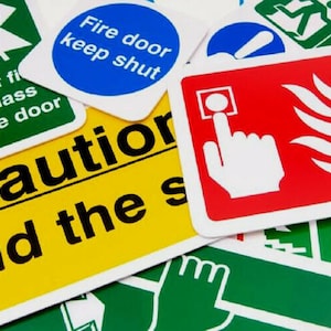 COSHH Health and Safety Stickers Mounted Workplace Posters Office Shop ...