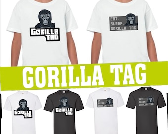 GORILLA TAG T-shirt I VR game inspired design Tee I Kids & Adult sizes