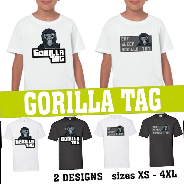 GORILLA TAG T-shirt I VR game inspired design Tee I Kids & Adult sizes