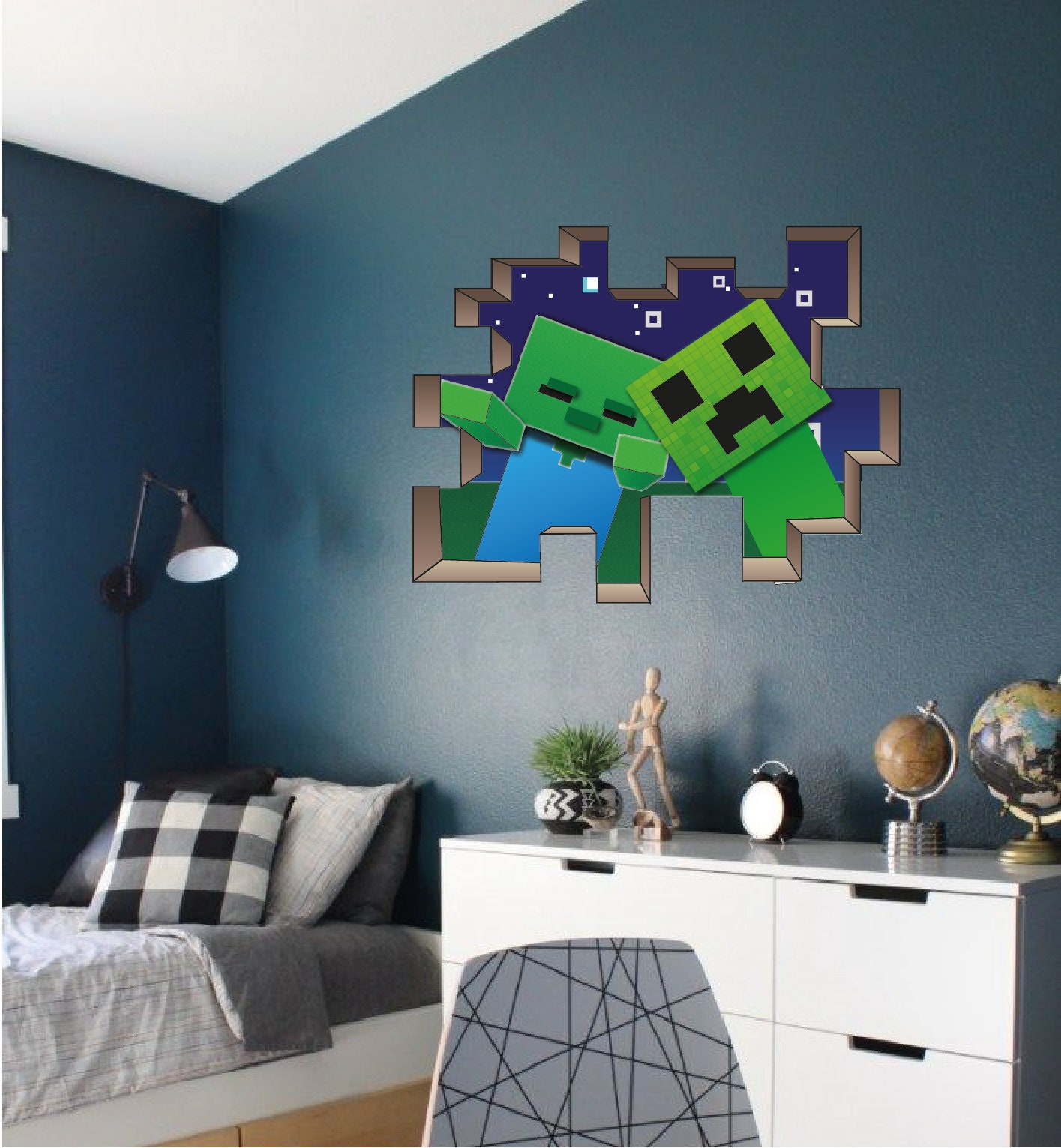 Minecraft Creeper Sticker for Sale by qloc