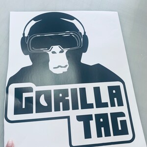 GORILLA TAG Wall Sticker | VR gamer Feature wall | Kids Teens Adults bedroom wall image 2