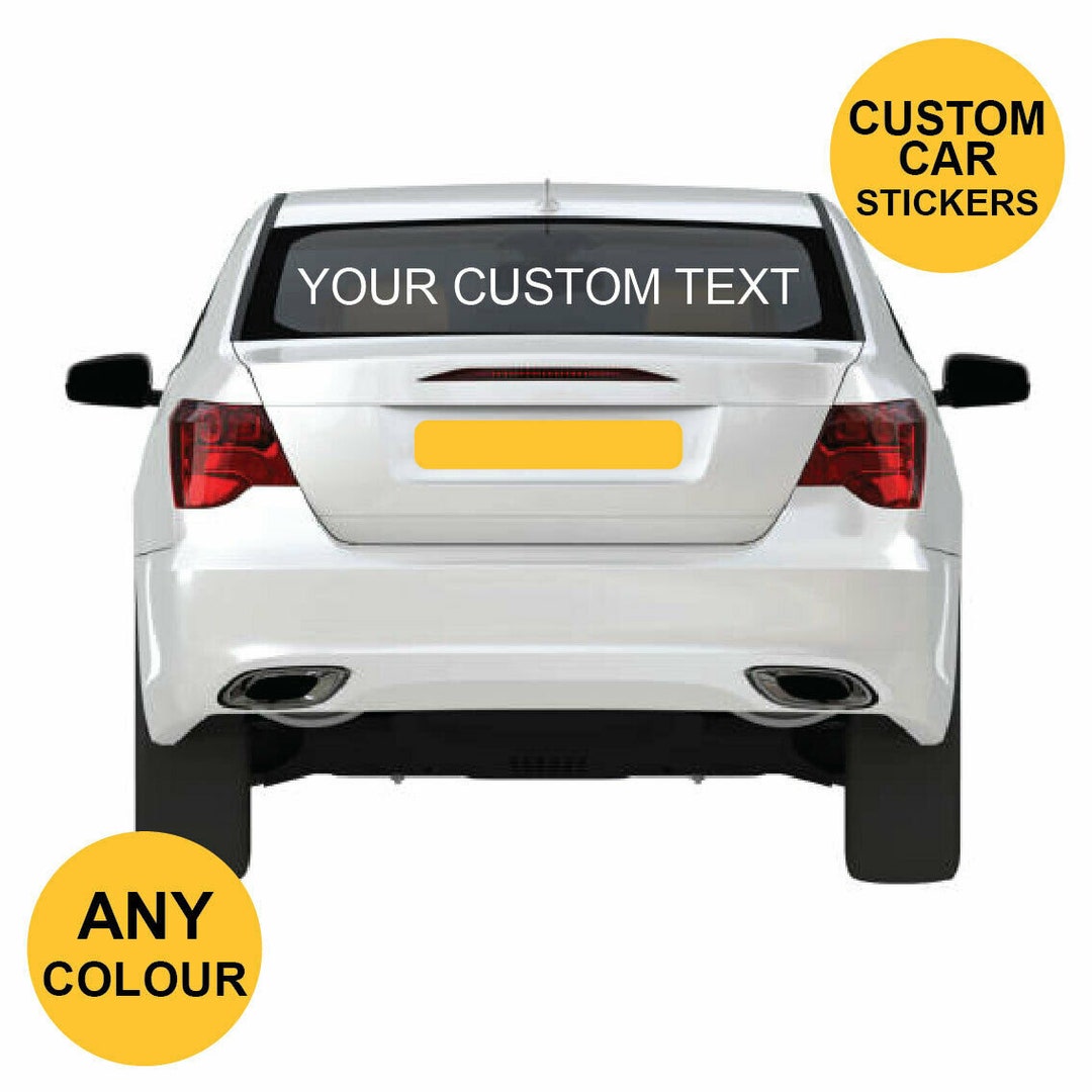 Rear Window Decal | Fully Customisable Car Window Stickers | Advertise ...