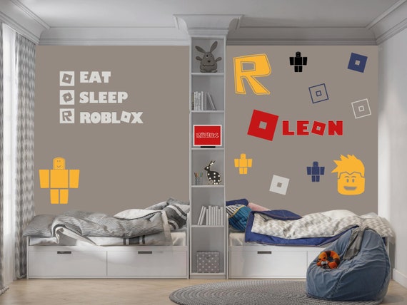R-blox NOOBS & BOXES Vinyl Stickers Wall Decals I Bedroom - Etsy