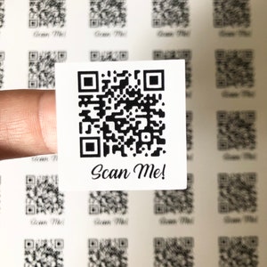 Adesivos QR 2cm à prova d'água super pegajosos I Mailing Post Labels I Facebook Instagram Website I Direct Traffic Marketing Scan QR