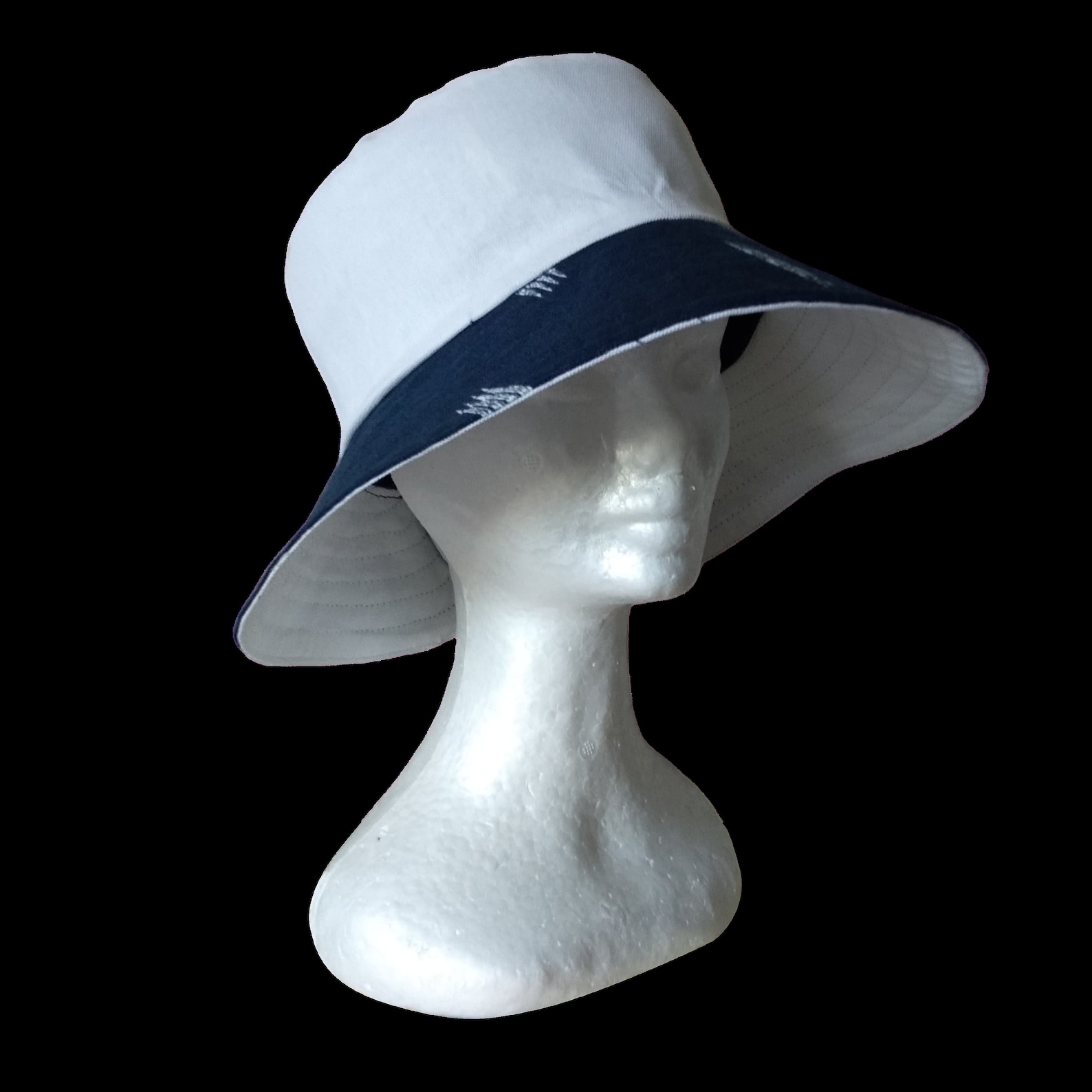 Cotton Sun Hat for Women with Ponytail Hole Reversible Eco Etsy