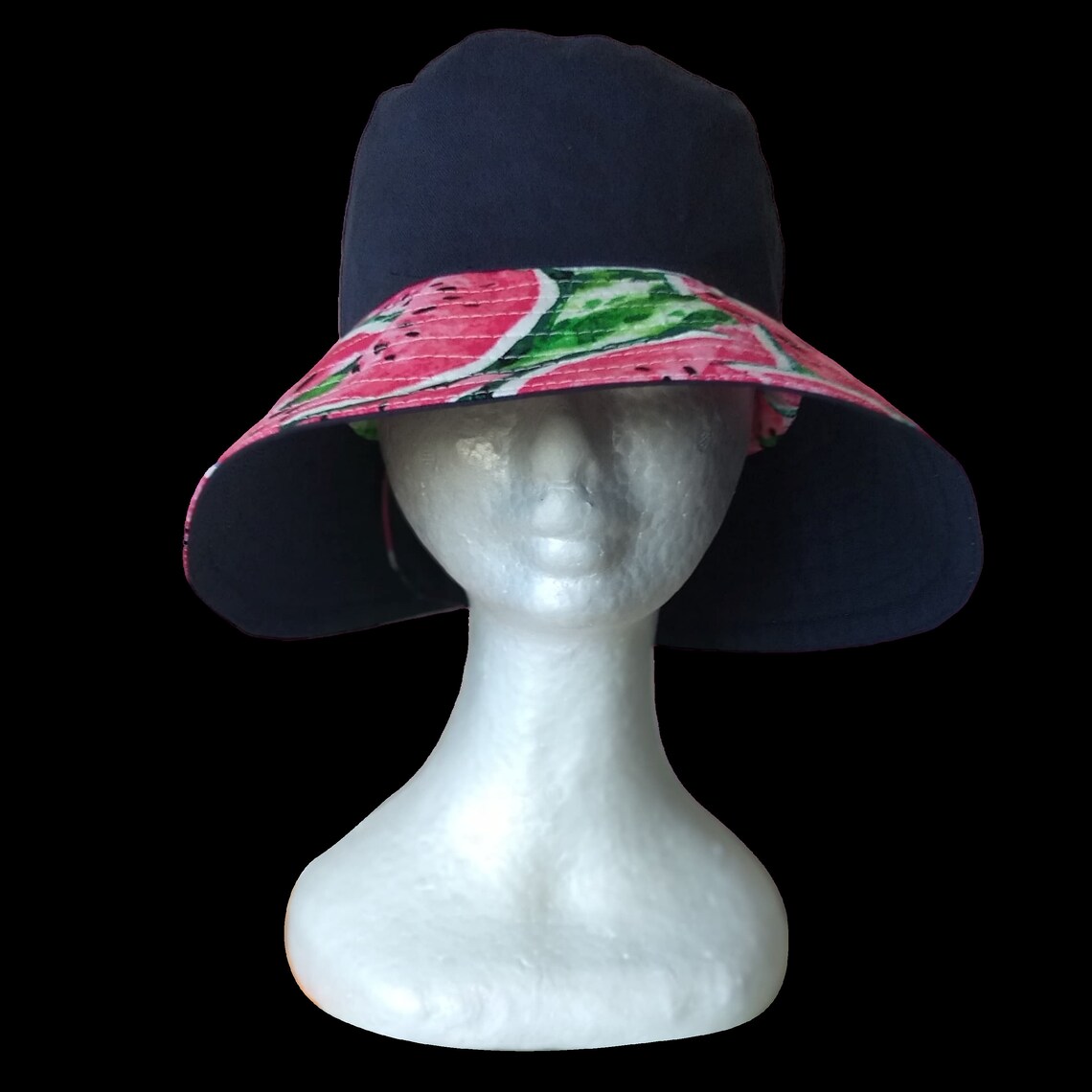 WATERMELON Sun Hat Reversible Ponytail Hole Golf Hat Etsy