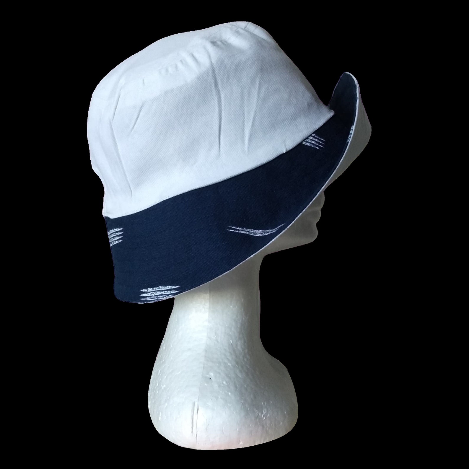 Cotton Sun Hat for Women with Ponytail Hole Reversible Eco Etsy