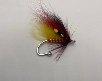 Fly Fishing Fly Lapel Pin/ Boutonnière Olive Elk Hair Caddis 