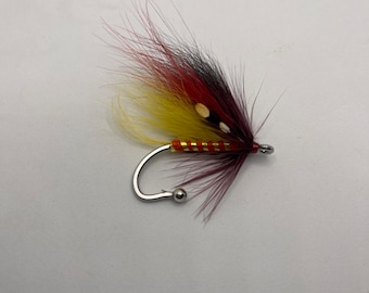 Fly Fishing Fly Lapel Pin/ Boutonnière Olive Elk Hair Caddis 