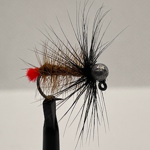 6 Crackleback Flies Fishing Fly Jig Hook  #6  Custom Hand Made in USA