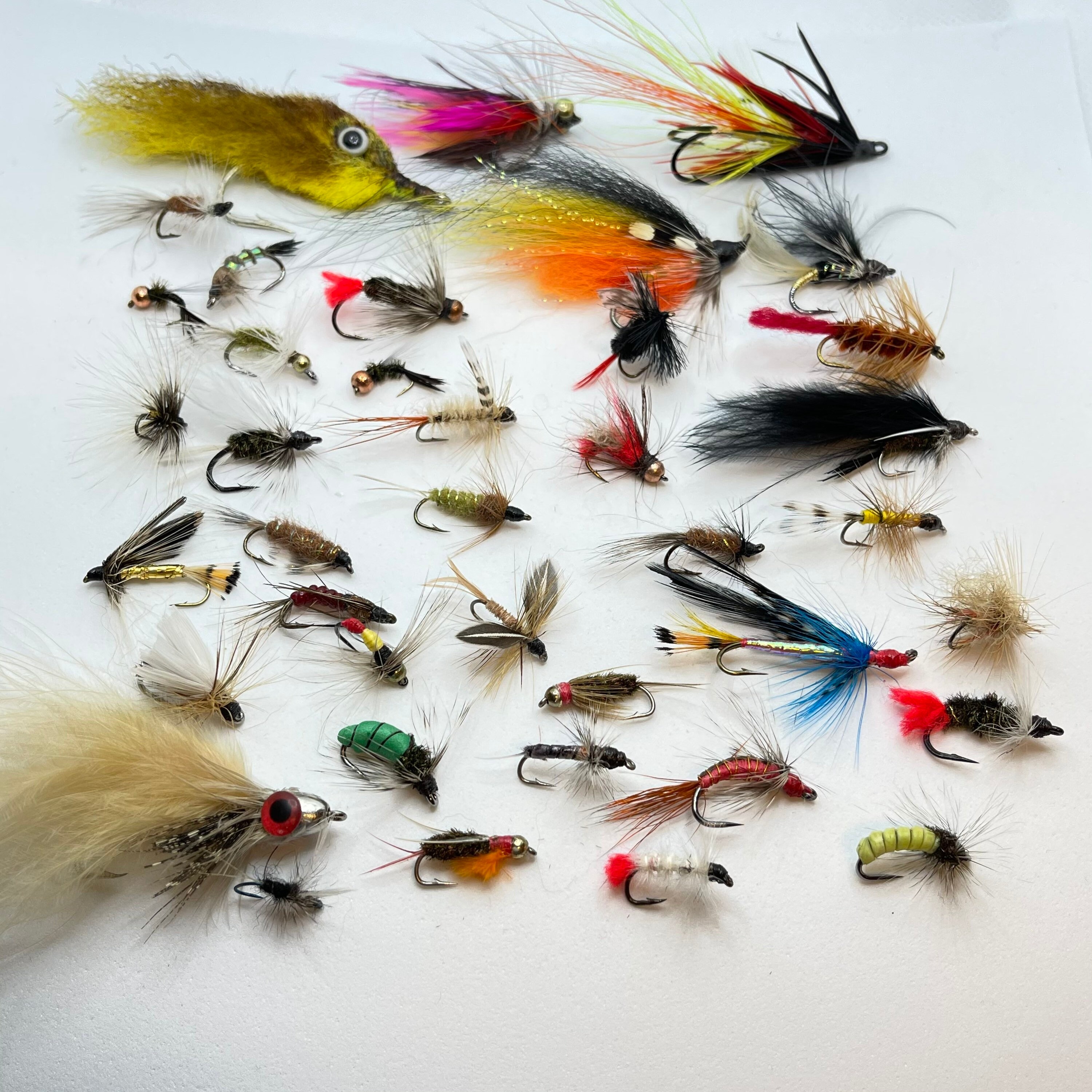35assortment of Flies Fly Fishing Lures Hand Made in USA -  Sweden