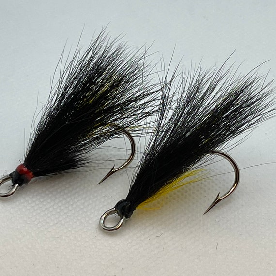2 Weasel Double Hook Salmon Fly Fishing Fly Hook 1 Custom Hand Made in USA  -  Canada