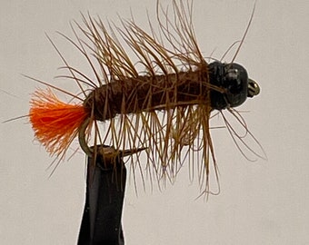 6 Bead-Head Crackleback Woolly Flies Fly Fishing Hook 12 Custom Made in USA