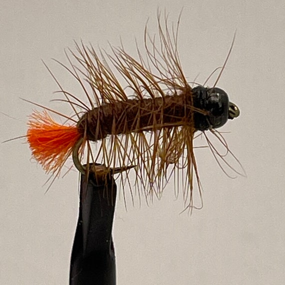 custom length hooks for fishing 6 Bead-head Crackleback Woolly Flies Fly Fishing Hook 12 Custom Made in USA