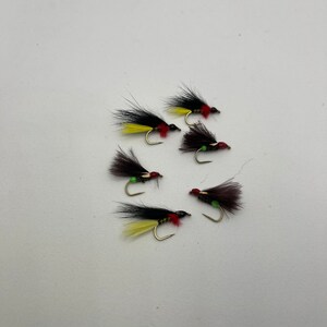 6 Cormorant Trout  Flies Fly Fishing Hook 10 Custom Hand Made in USA