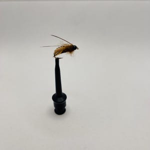 6 Caddis Pupa Flies Fishing  Fly Hook 10 Custom Hand Made in USA