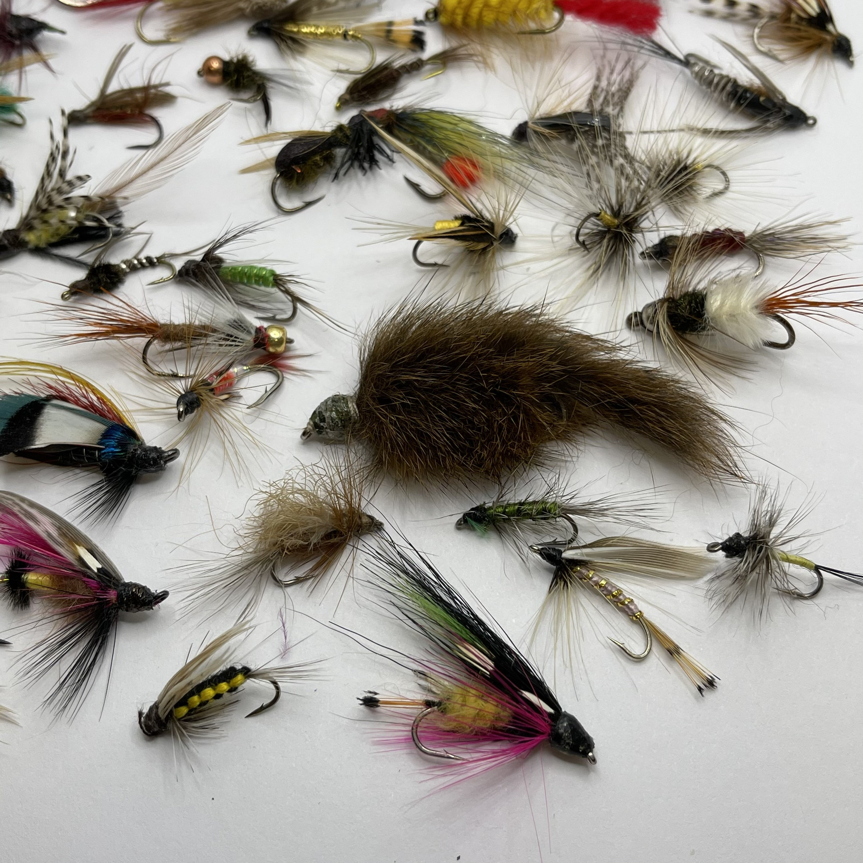 45 Fly Fishing Lures Flies Assortiment Mix Flies Handmade Etsy