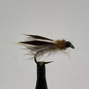 6 Dry Fly Fishing Fly Hook 12 Custom Hand Made in USA