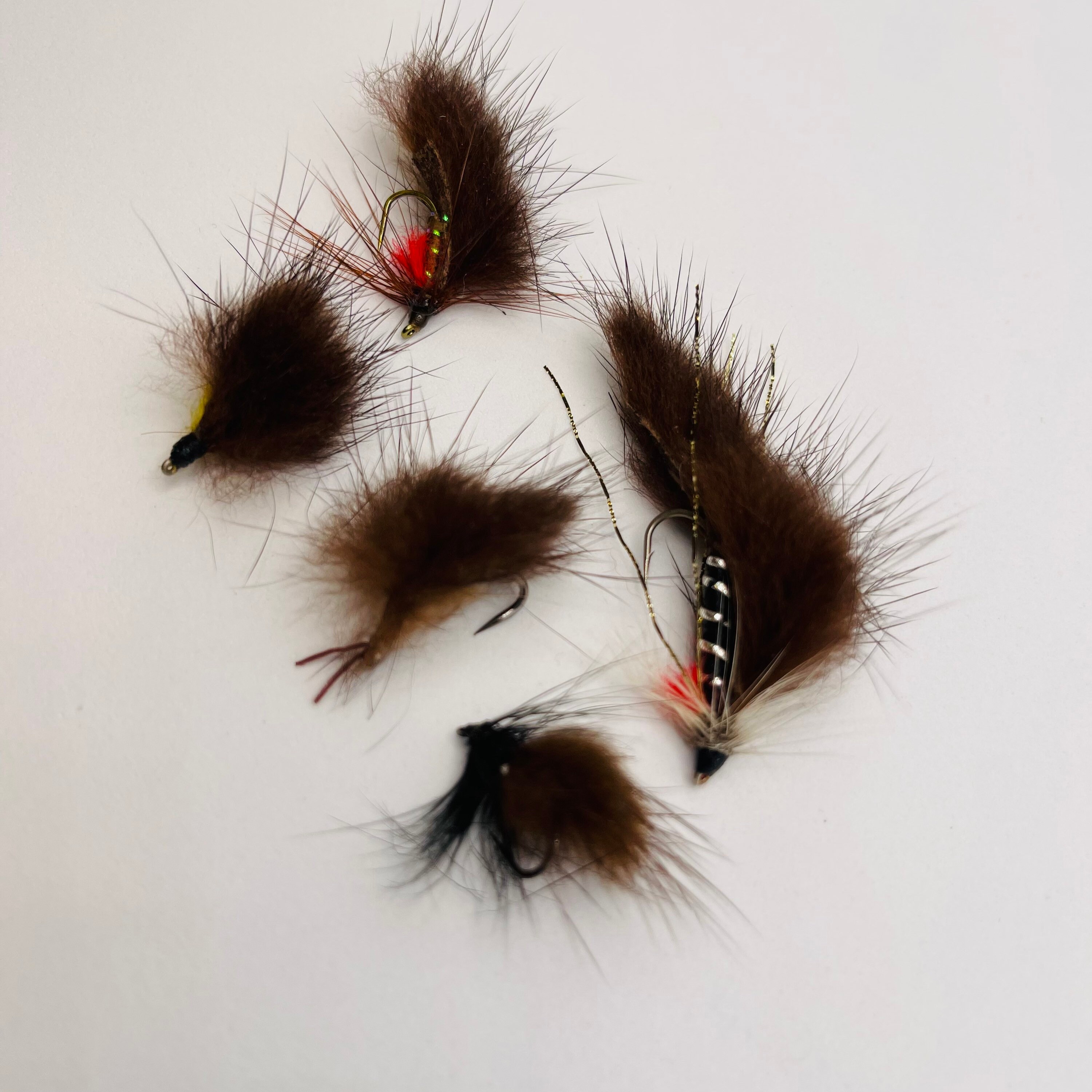 5 Zonker, trout striamers Flies, Fishing Fly Hook 10,8 Hand Made in USA