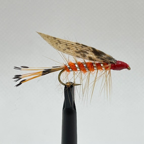 6 Bustard& Orang Fishing Fly Trout Fly Hook 10 Custom Made in USA 