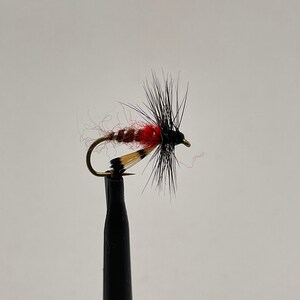 5 Red Leggend Trout Dry Fly Fishing Fly Hook 10 TMC Custom Hand Made in USA