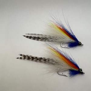 2 Streamers Hook Size 1  Fishing Fly Custom Hand Made in USA