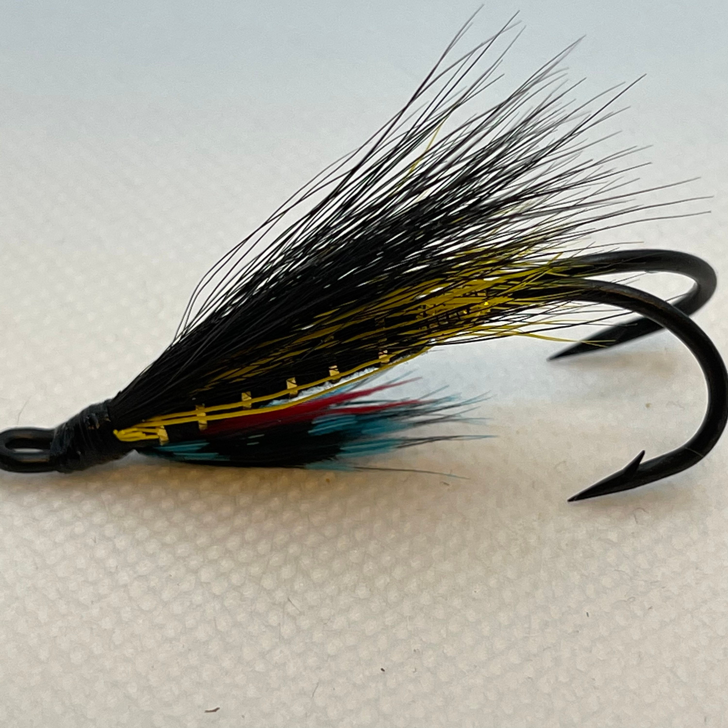 2 Salmon Fly Fishing Fly Double Hook 3 Custom Hand Made in USA Etsy