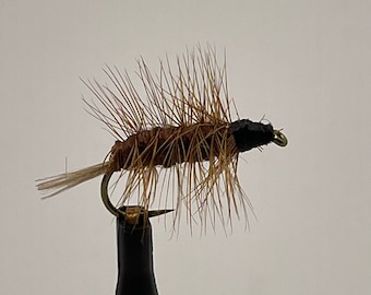 6 Crackleback Woolly Flies  Weighted Fly Fishing Hook 12 Custom Made in USA