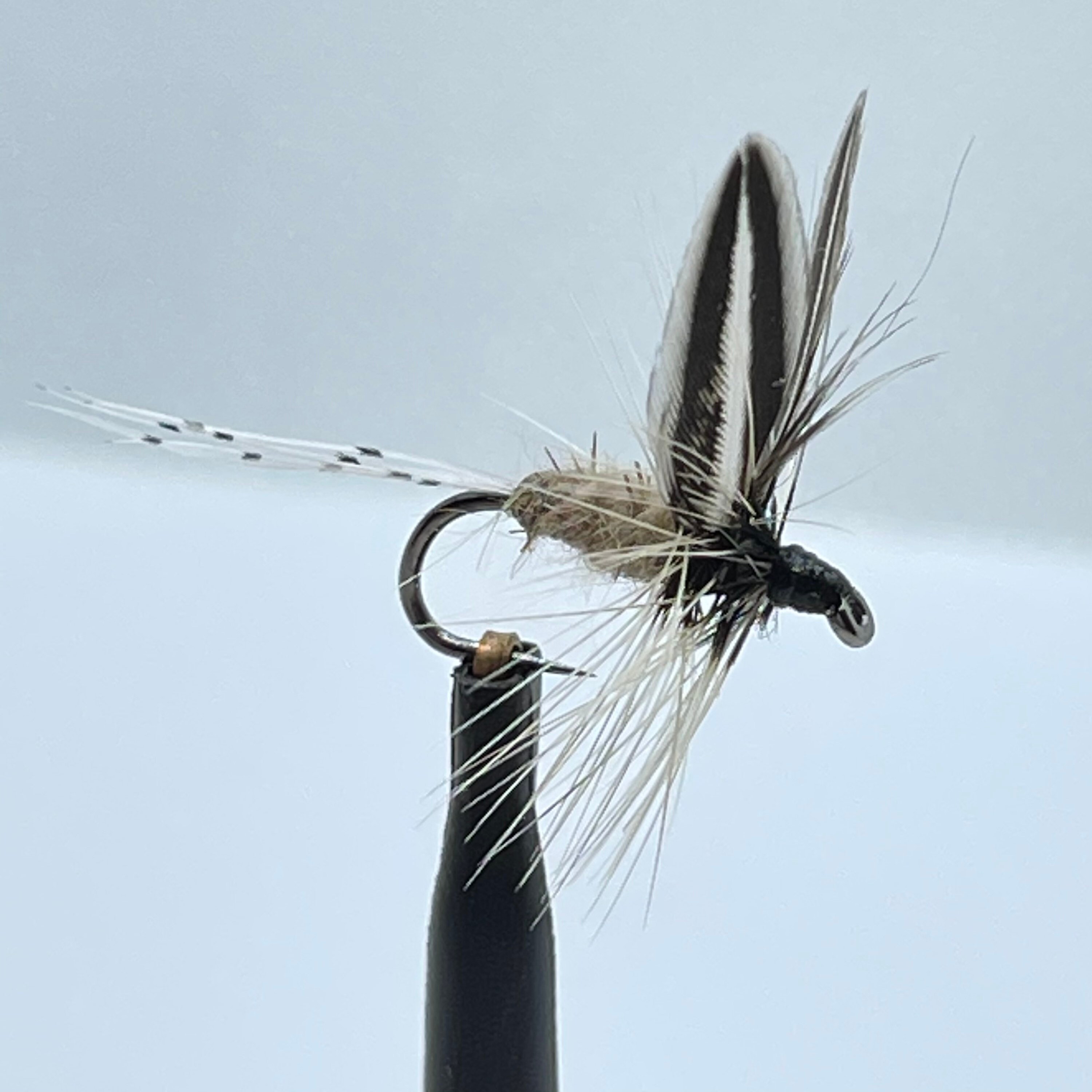 6 Mayfly Dry Flies Fishing Fly Hook 10 Custom Hand Made in USA 