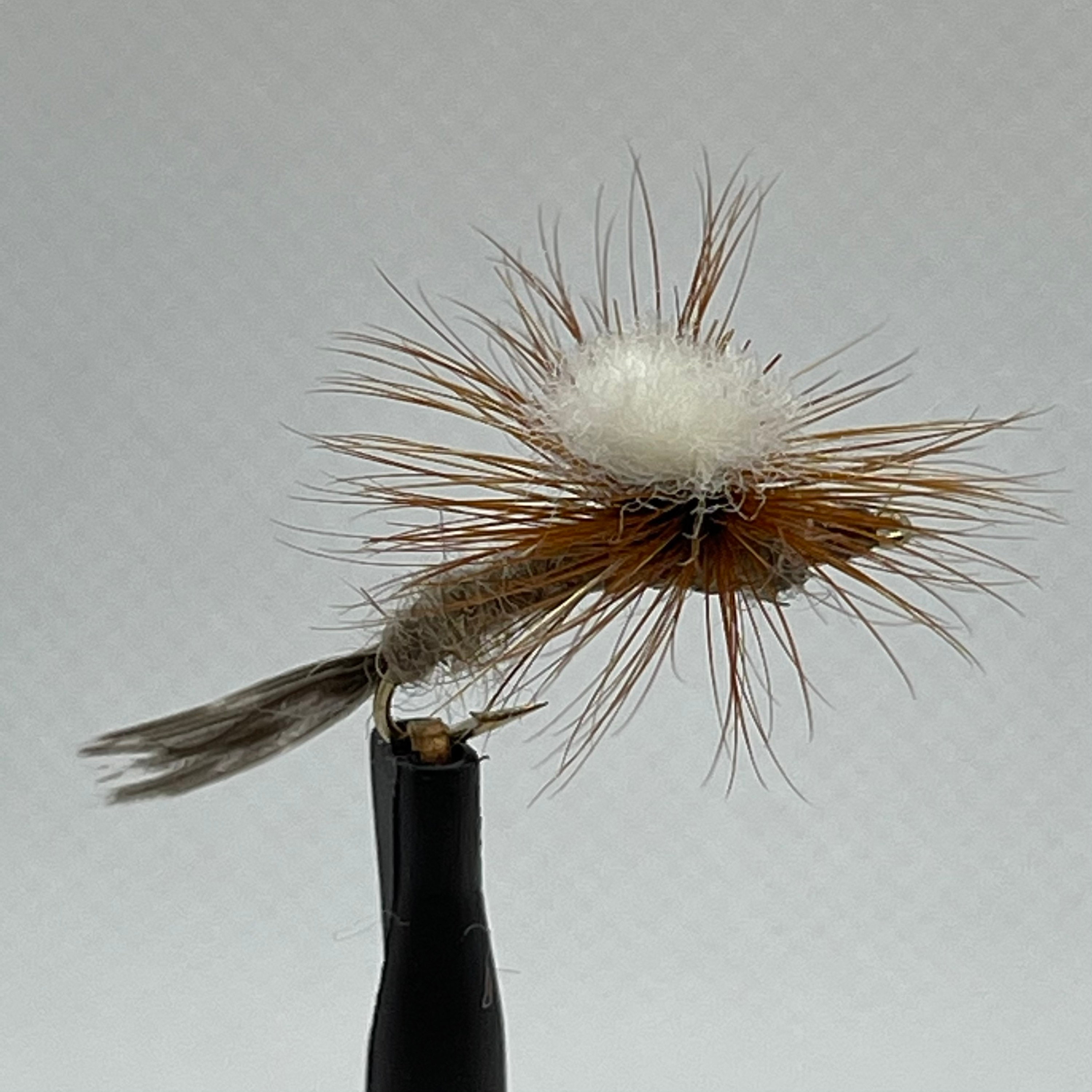 12 Trota Mosche Da Paracadute Secche - Adam/moscerone Nero E Grigio - Foto 7