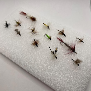 13 Assortment of Flies for Fly Fishing  Hand Made in USA