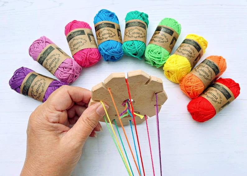 Wooden Braiding Star Starter Kit | Craft Kit for Kid UK, DIY Kit ...