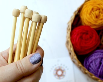 Large Bamboo Knitting Needles (6mm+) | Straight Knitting Needles, Single Knitting Needles, Eco Knitting Needles, Knitting Needles UK, Knit