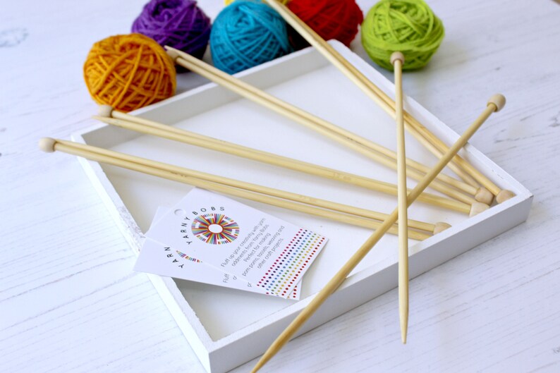 Bamboo Knitting Needles 2mm to 5.5mm Straight Knitting Etsy