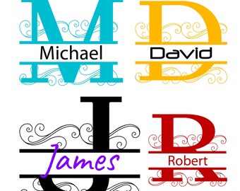 Download Free Split Monogram Svg Etsy