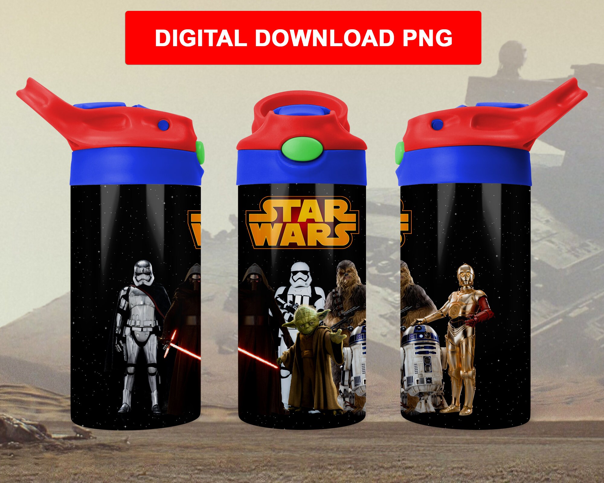 Kids Tumbler Full Wrap 12oz Flip Top Tumbler Design Digital Etsy