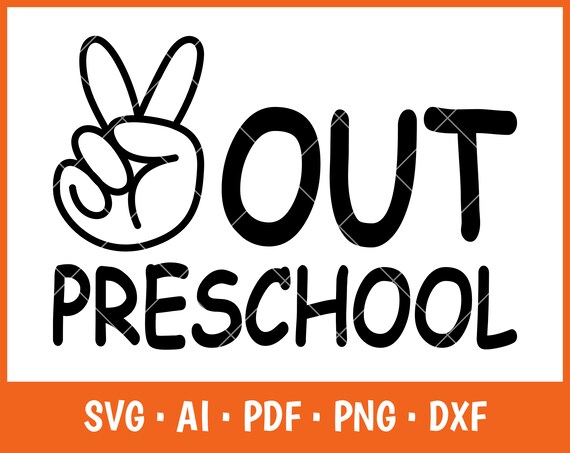 Peace Out Preschool Svg Pre-k Svg Last Day of School Svg | Etsy