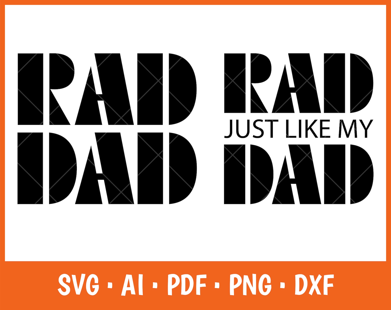Rad Dad Svg Rad Like Dad Father's Day Svg Daddy and Me - Etsy UK