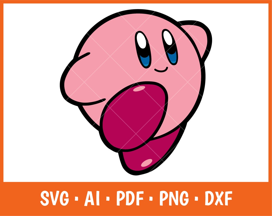 Kirby Svg Multi-layer Kirby Svg Kirby Layered Svg Layered | Etsy